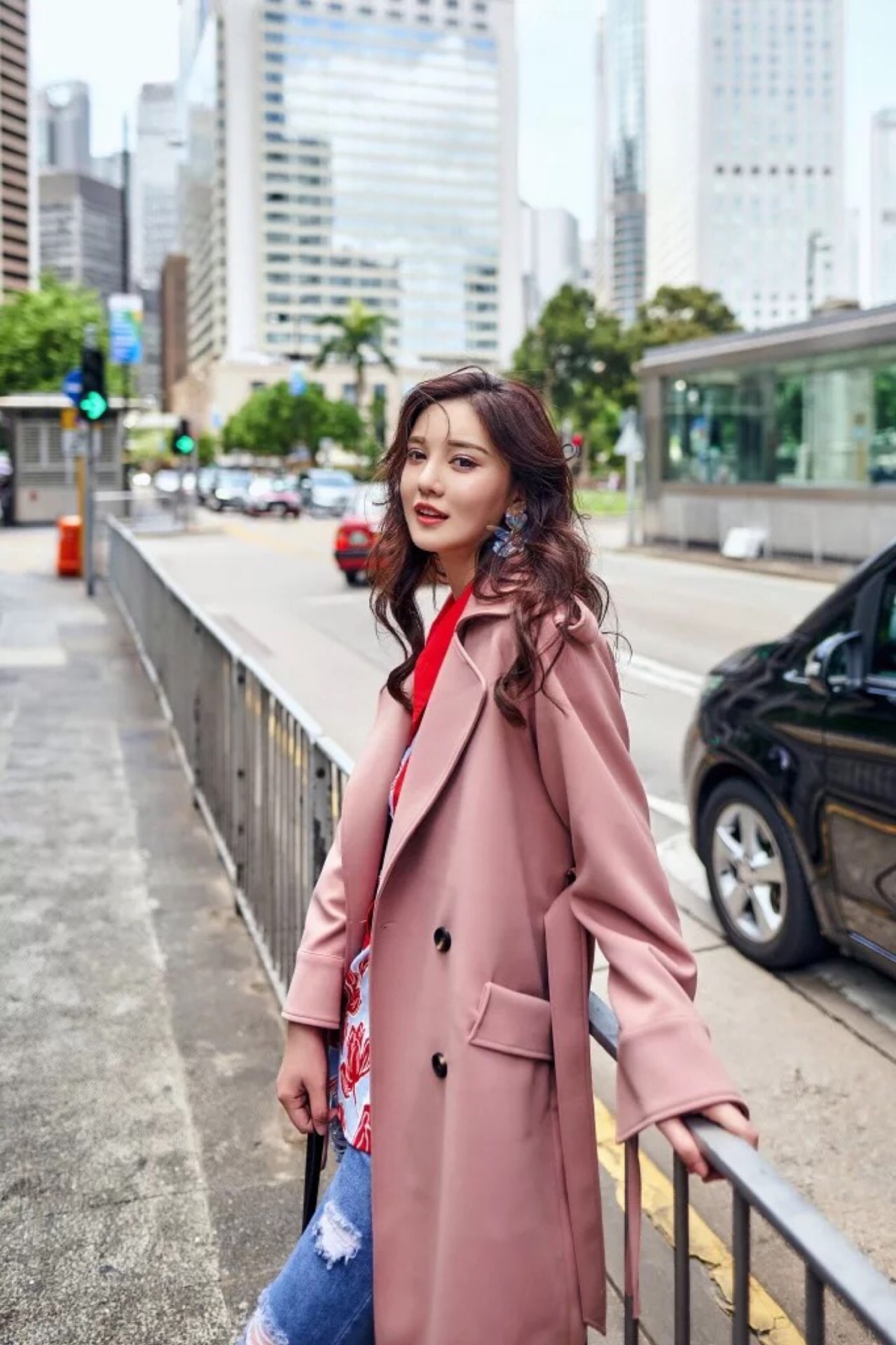 粉色系清新款,粉色中款怎么穿出高级感