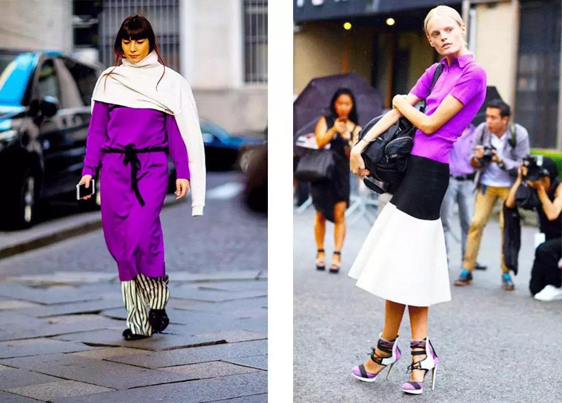 紫色控搭配,紫色控