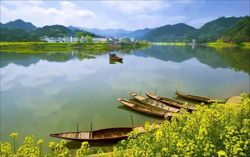 徽州山水风景,烟雨皖南水墨山水美景