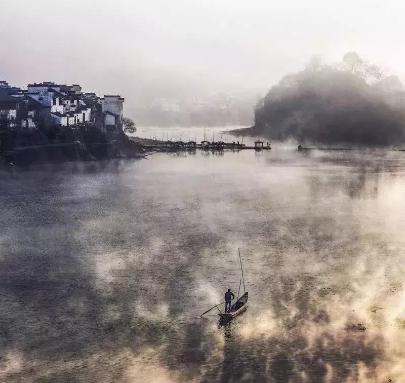 徽州山水风景,烟雨皖南水墨山水美景