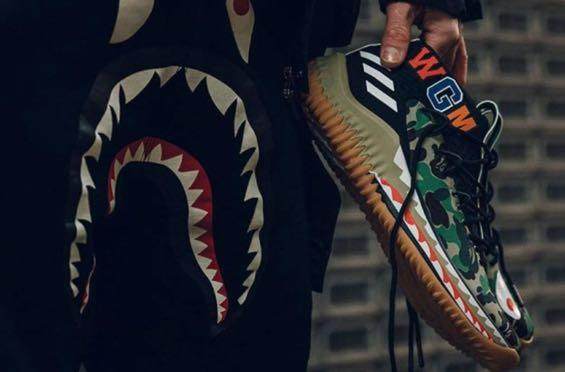 bape联名puma鞋,bape嘻哈歌手联名