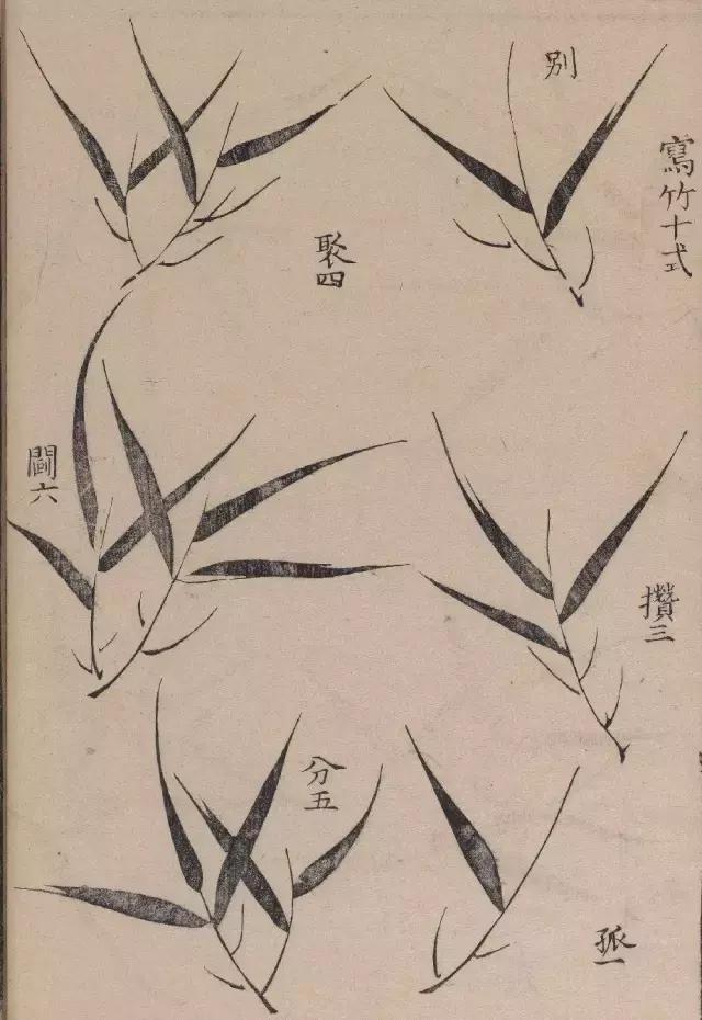 芥子园竹谱高清临摹,芥子园画谱原文