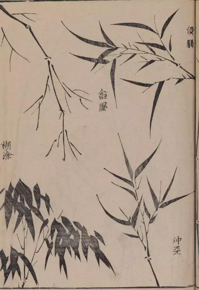 芥子园竹谱高清临摹,芥子园画谱原文