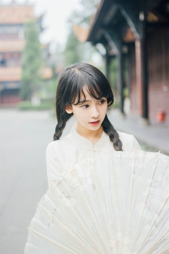 可爱萝莉裙粉色,旗袍可爱民国少女写真