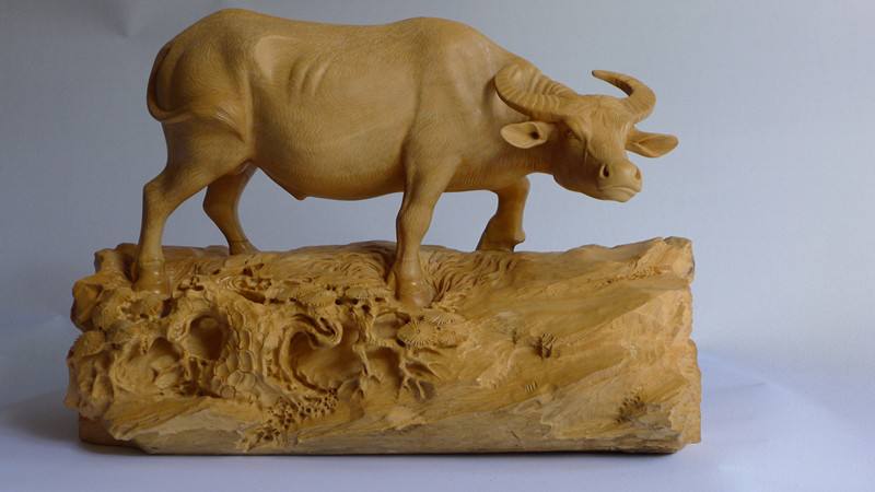 乐清黄杨木雕非遗,乐清仿古做旧黄杨木雕