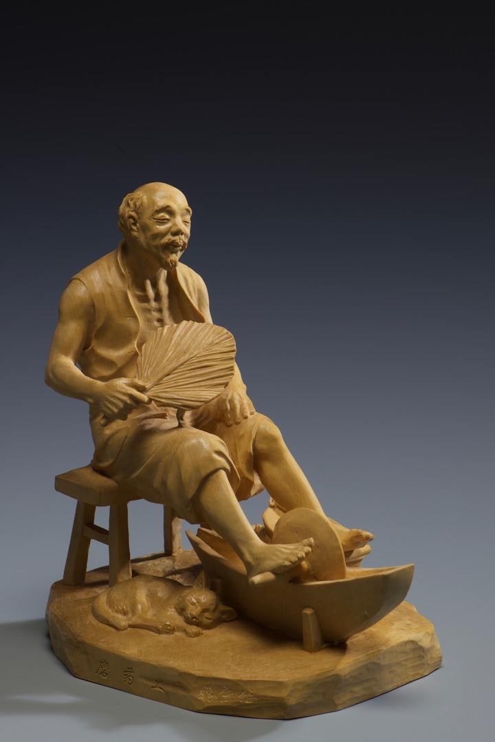 乐清黄杨木雕非遗,乐清仿古做旧黄杨木雕