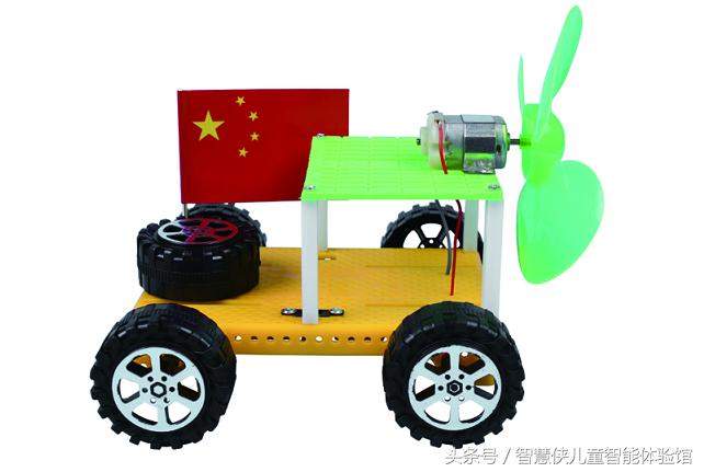 科技小制作风力越野车,吉普车科技小制作