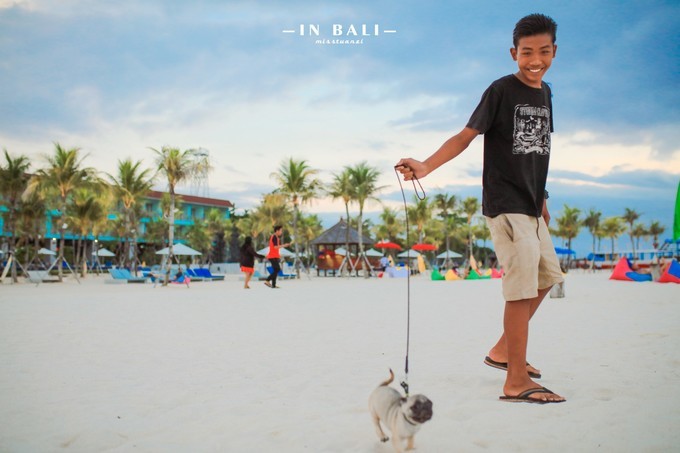 蓝梦岛海上浮台浮潜,蓝梦岛香蕉船滑水道浮潜视频