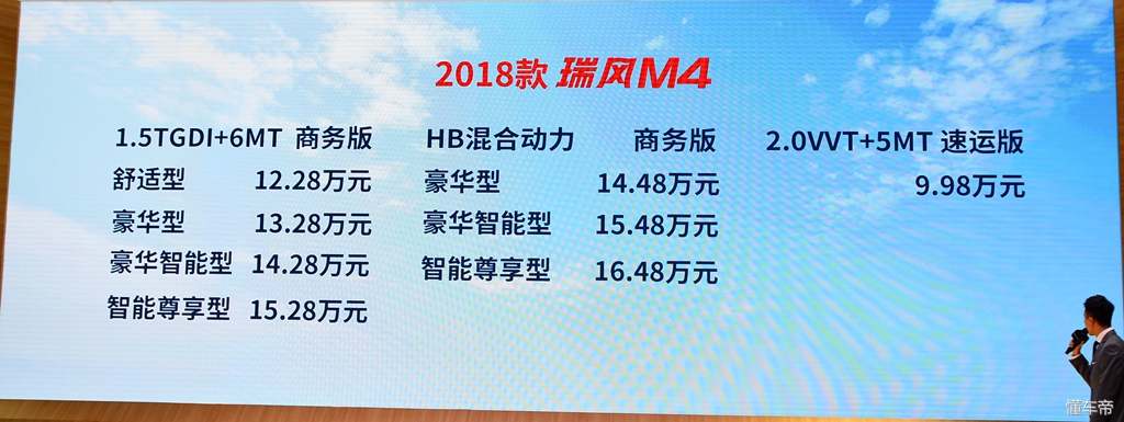 中高端自主mpv瑞风m513.95万起售,江淮瑞风全新mpv曝光售价
