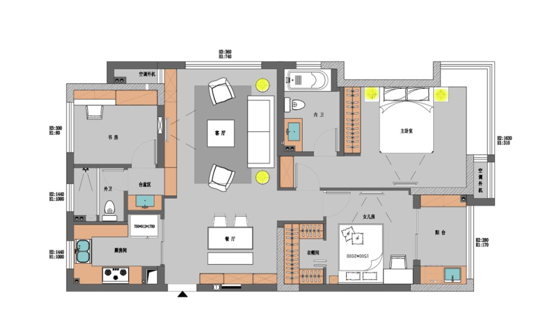 鸿鹄装修效果图,鸿鹄设计实景案例