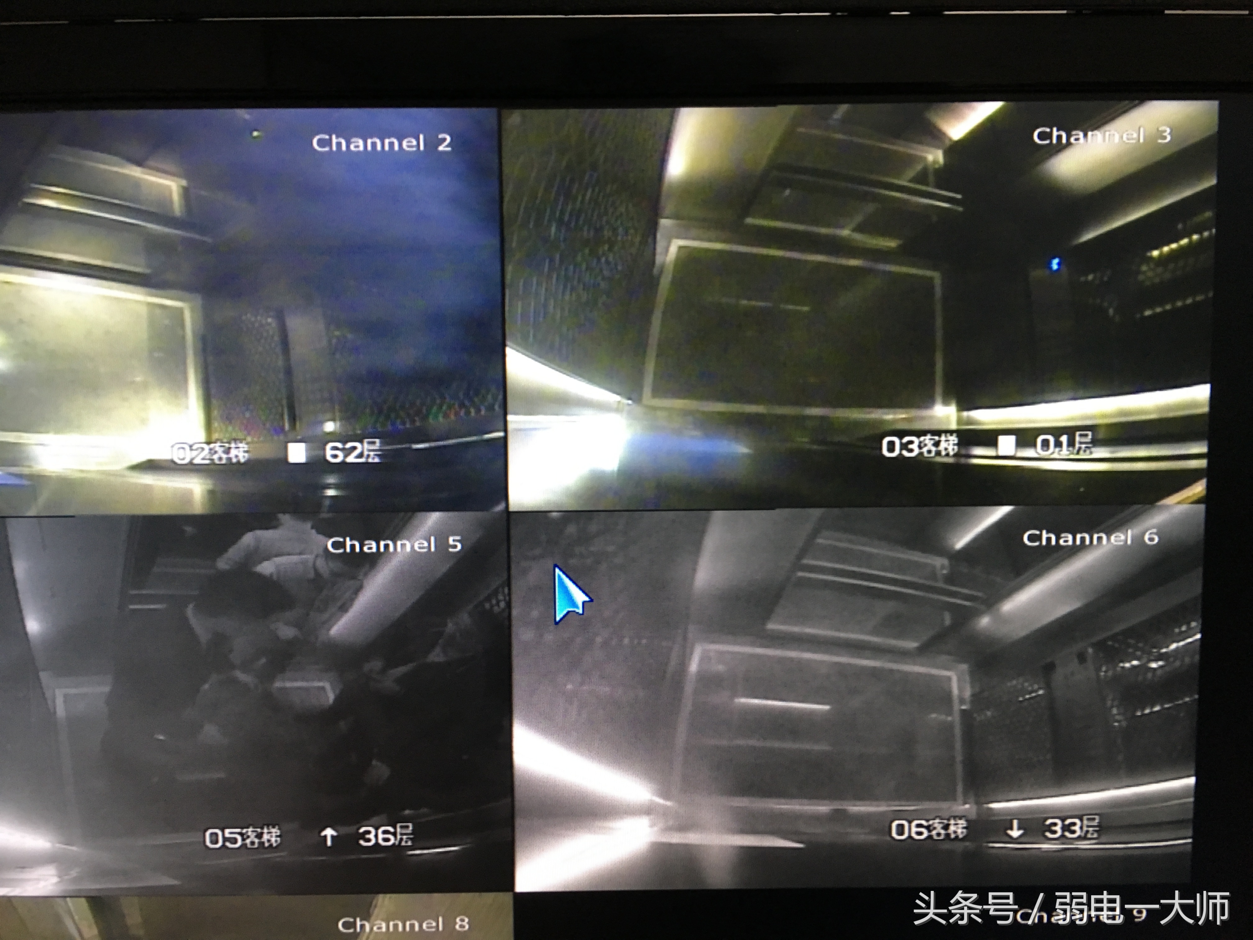 电梯监控画面有时清晰有时模糊,模拟电梯摄像机模糊