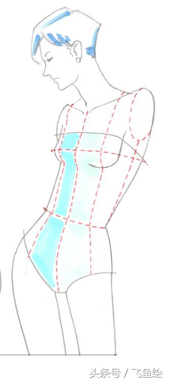 服装设计线稿基础教学,服装设计入门教程线稿