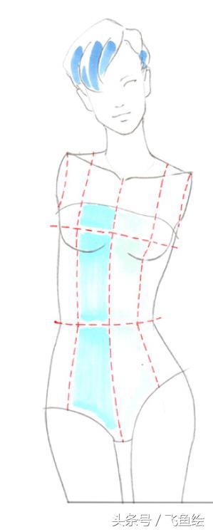 服装设计线稿基础教学,服装设计入门教程线稿