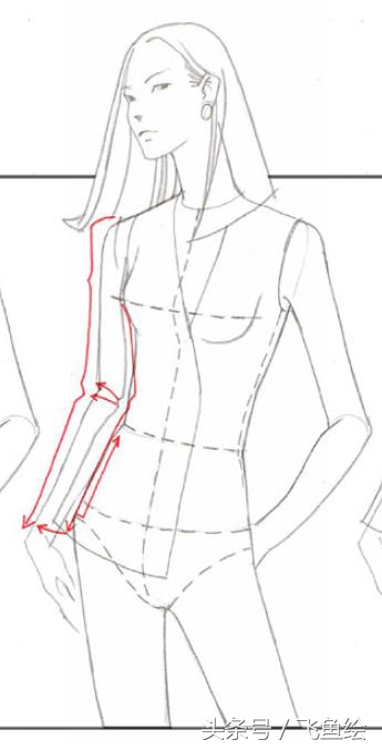 服装设计线稿基础教学,服装设计入门教程线稿