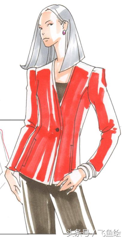 服装设计线稿基础教学,服装设计入门教程线稿