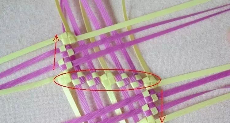 塑料带手工编织篮子收纳筐,塑料袋收纳筐