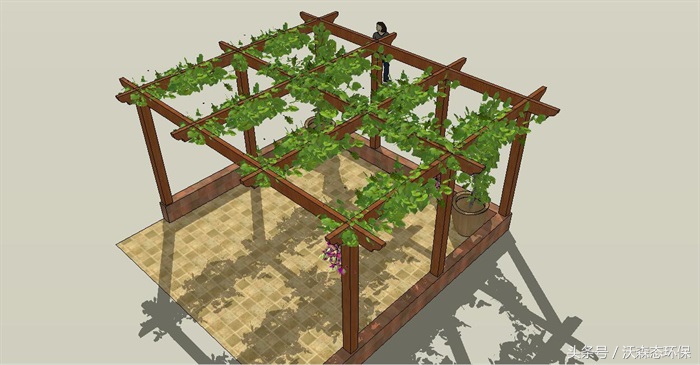 阳台花园花架,阳台花园打造轻奢花架