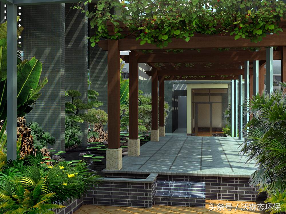 阳台花园花架,阳台花园打造轻奢花架