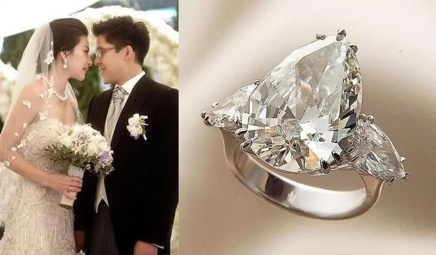 八卦一下明星的婚戒和钻戒,明星结婚钻戒大比拼