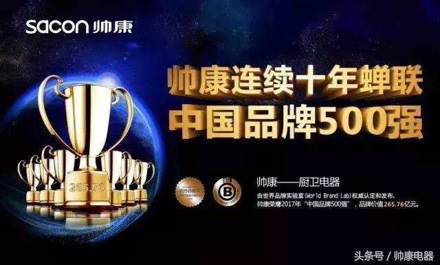 帅康厨卫十大品牌排名,帅康厨电十大品牌之一