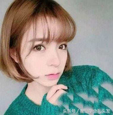 俏皮减龄中长发发型扎法,扎发发型简单又好看中长