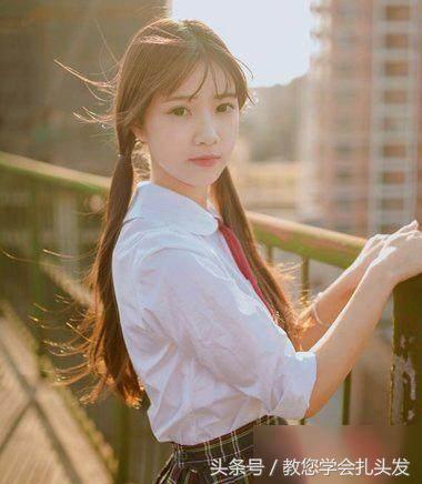 俏皮减龄中长发发型扎法,扎发发型简单又好看中长