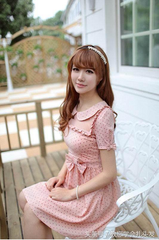 俏皮减龄中长发发型扎法,扎发发型简单又好看中长