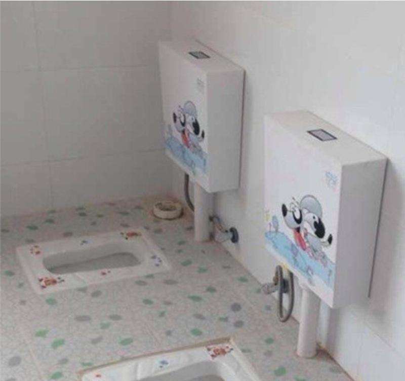 幼儿园蹲便器脚踏阀安装,幼儿园蹲便器安装施工视频