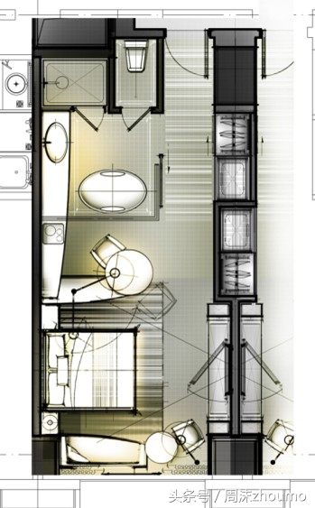 酒店标准间设计方案,星级酒店设计标准案例图片