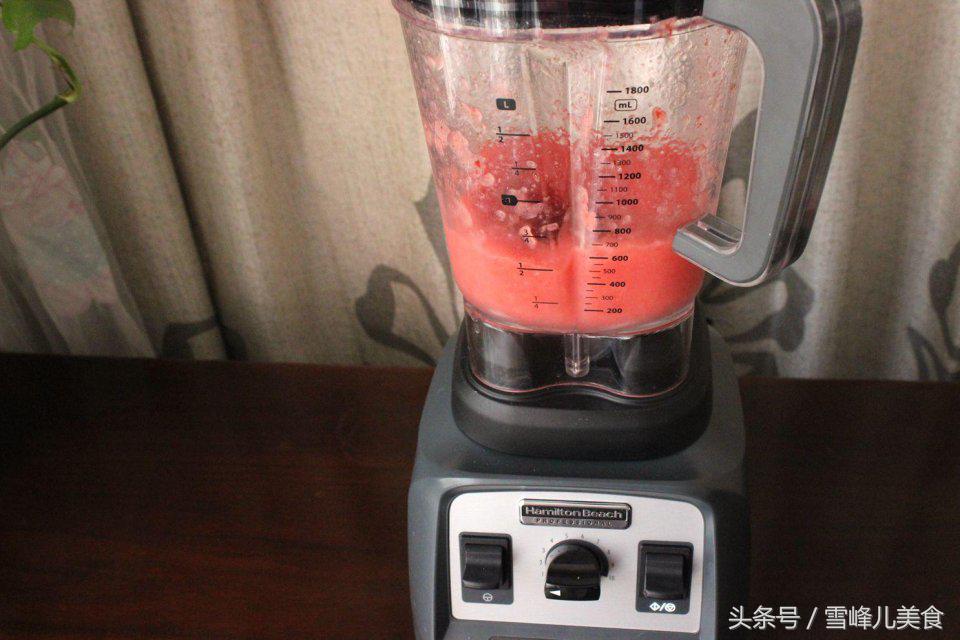 在家做西瓜沙冰的做法,怎样做清爽热带水果沙冰