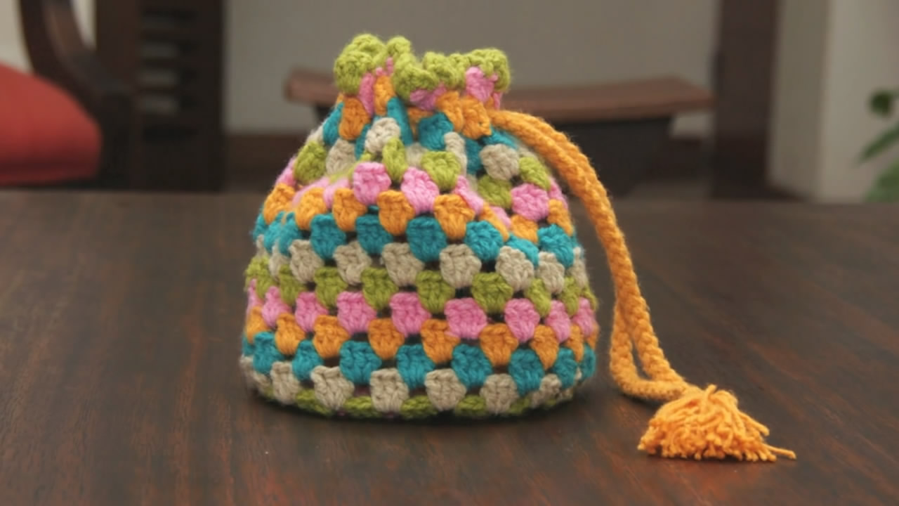 手工钩织包包的教程,40-50岁妈妈包包钩织教程斜挎