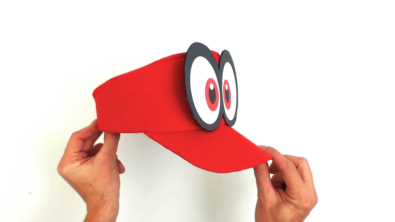 超级玛丽的帽子折纸,超级玛丽变身面具怎么做