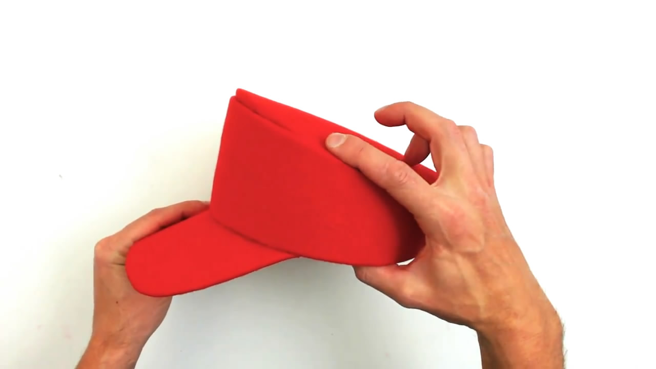 超级玛丽的帽子折纸,超级玛丽变身面具怎么做