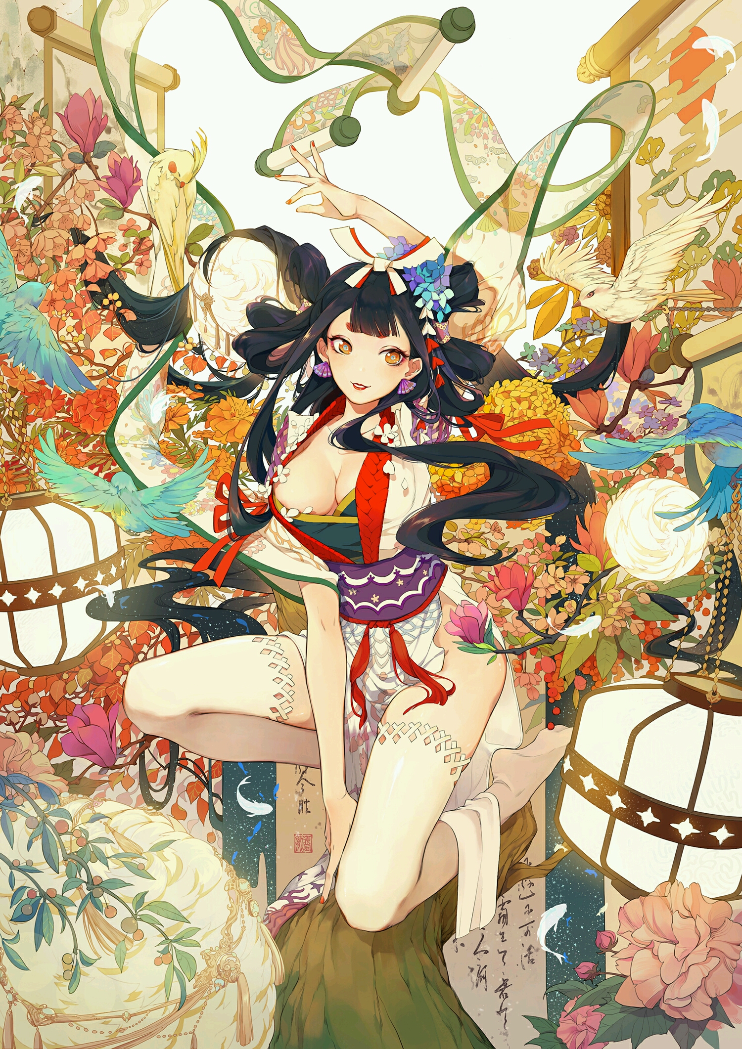 花鸟卷皮肤涨到500,花鸟卷皮黑色