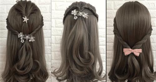 女大童编发简单漂亮短发10-12岁,一个适合短发女生的编发造型