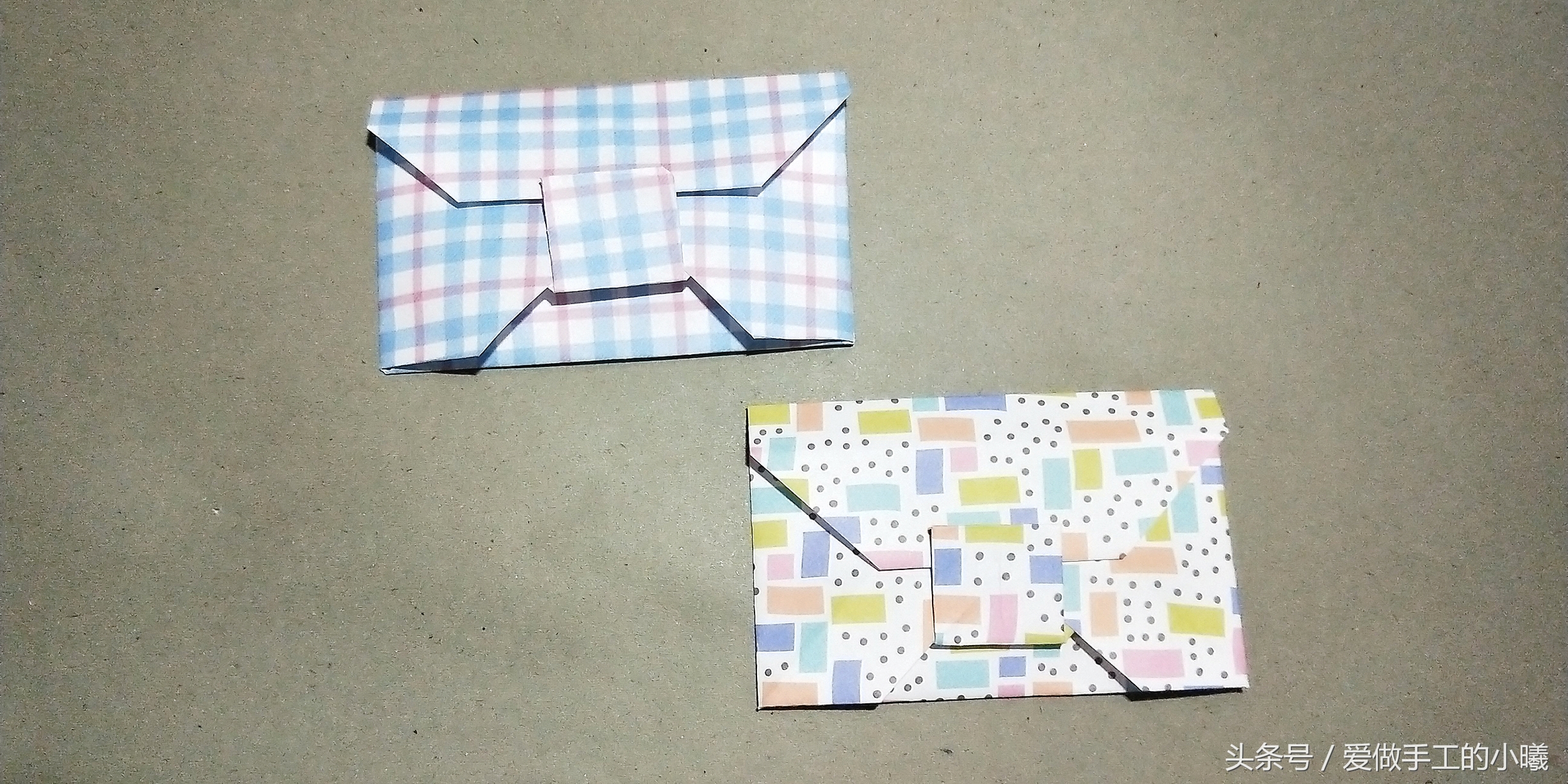 信封折纸简单又好看,二年级手工小信封能拉开的折纸