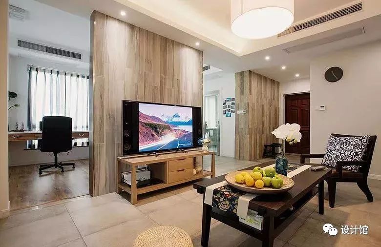 电视背景墙小如何设计好看,小面积的电视背景墙