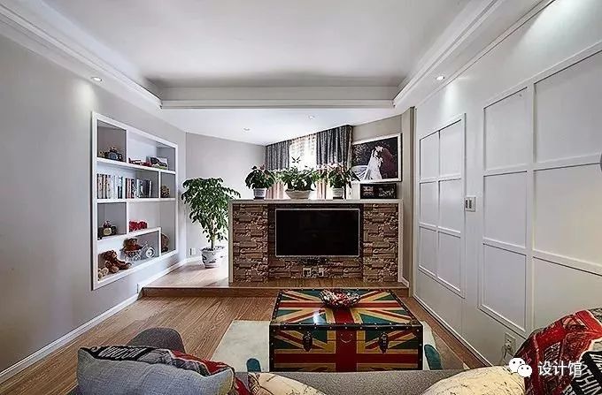 电视背景墙小如何设计好看,小面积的电视背景墙
