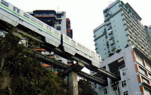 重庆3号轻轨路线途经站点美食,重庆网红轻轨站二路