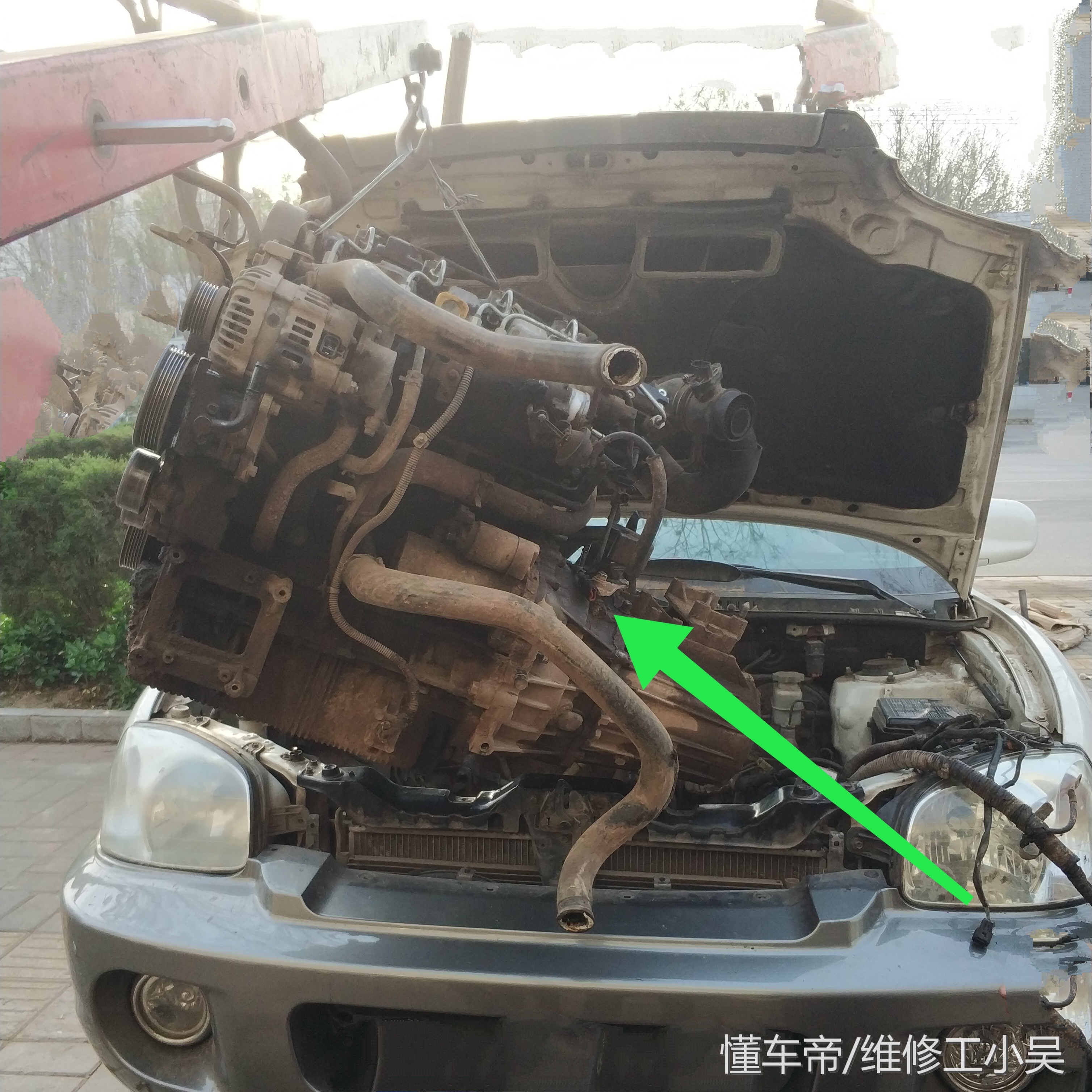 圣达菲大修发动机视频,圣达菲经典发动机拆解图