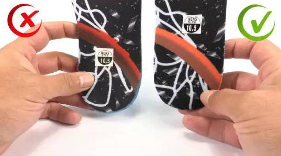 aj1小扣碎黑白橙真假,aj1扣碎球鞋真假对比