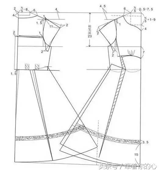 露肩袖连衣裙制版,抹胸连衣裙如何加肩带
