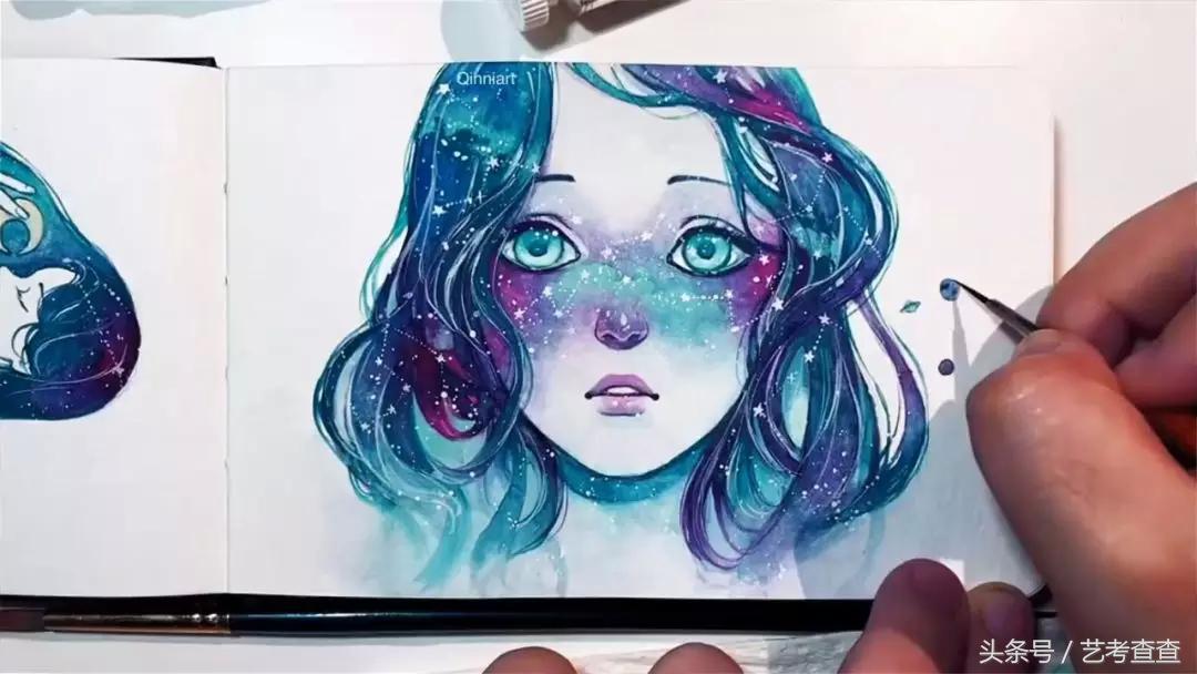 水彩制作教程,水彩教程小姐姐