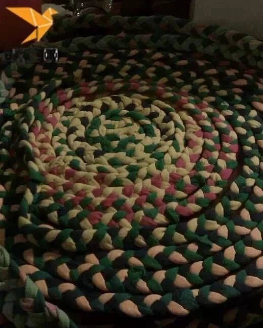 旧衣服编织坐垫花样大全,旧衣坐垫编织教程