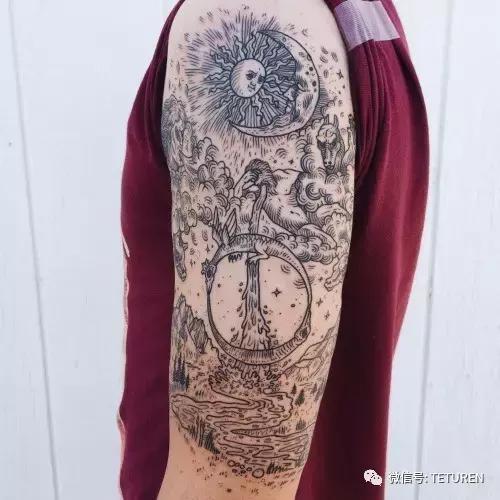 代表勇气和力量的图腾纹身,代表力量的纹身符号