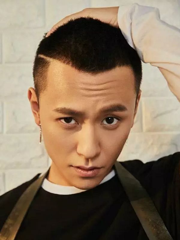 圆脸发际线高的男生适合什么发型,发际线高头发稀少发型男