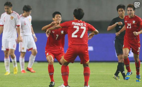 中国队大胜泰国,泰国队曾经4比0战胜了国足