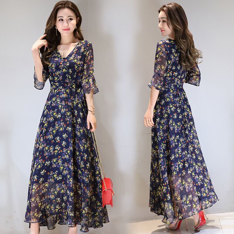 碎花裙这样穿是真的美,碎花裙如何穿得惊艳