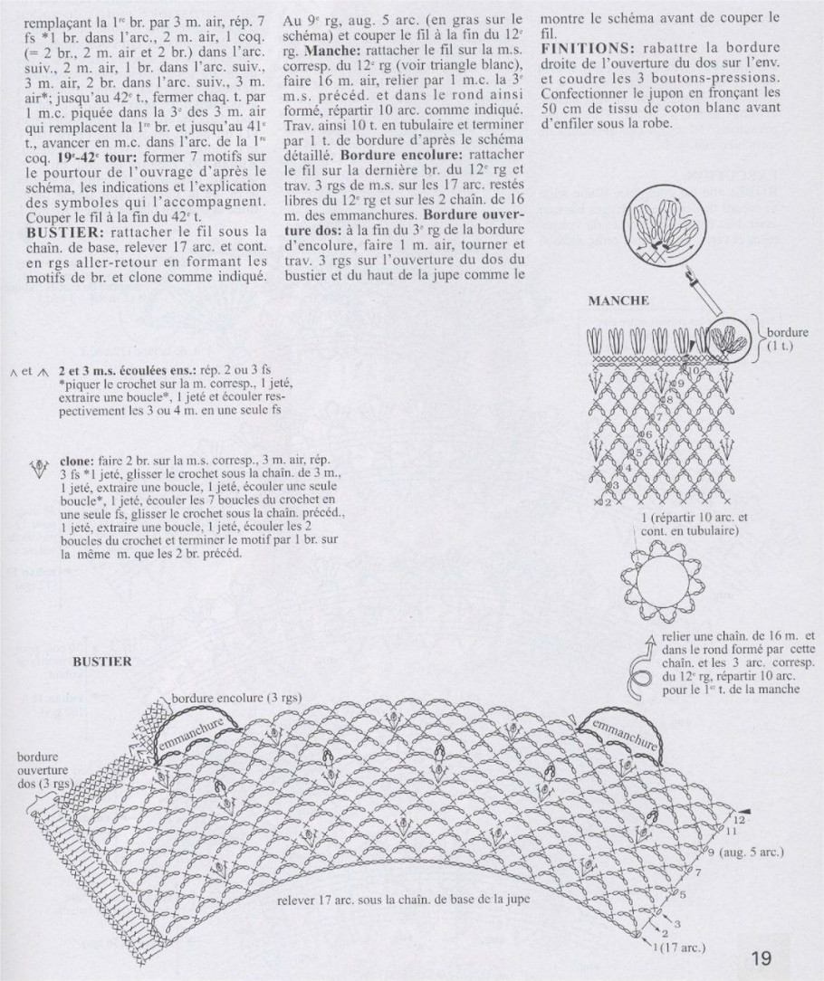 钩织芭比娃娃衣服,17厘米芭比娃娃衣钩织教程