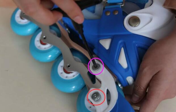 美洲狮轮滑鞋刹车拆卸视频,轮滑鞋刹车结构